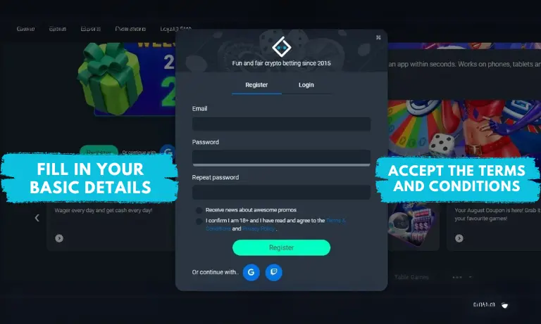 Fill in your Basic details